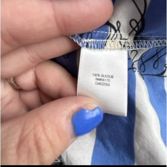 Eloise by Anthropology Large racer back cotton top with 100% silk skirt dress - Picture 5 of 9